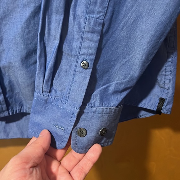 Men’s Kenneth Cole Blue Long Sleeve Button Down Size Large - Picture 4 of 9